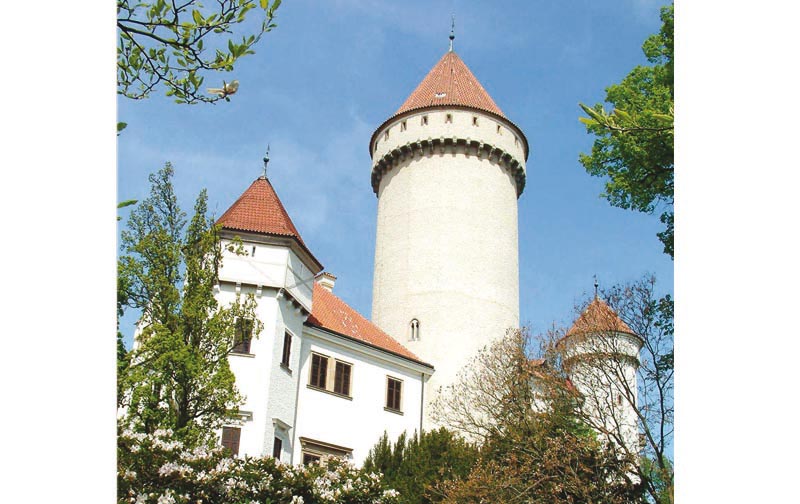 16 - Schloss Konopiště - Schloss mit wunderschönen Innenräume, Auswahl aus 3 Rundgängen (41 km)